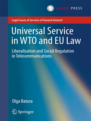 cover image of Universal Service in WTO and EU law